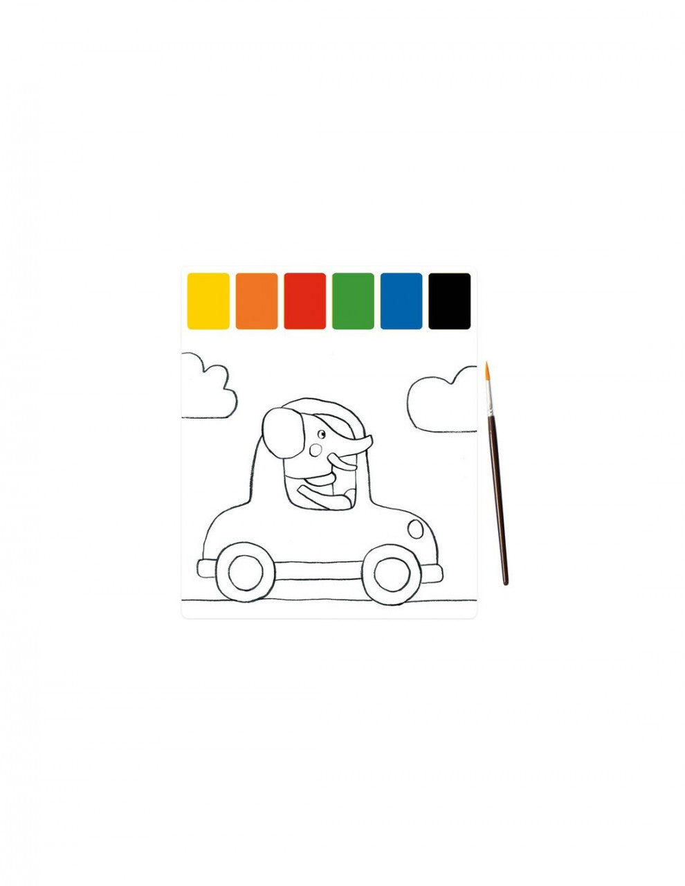 Planse preilustrate pentru pictura Vehicule, Moulin Roty