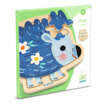 Puzzle din lemn Arici, Djeco
