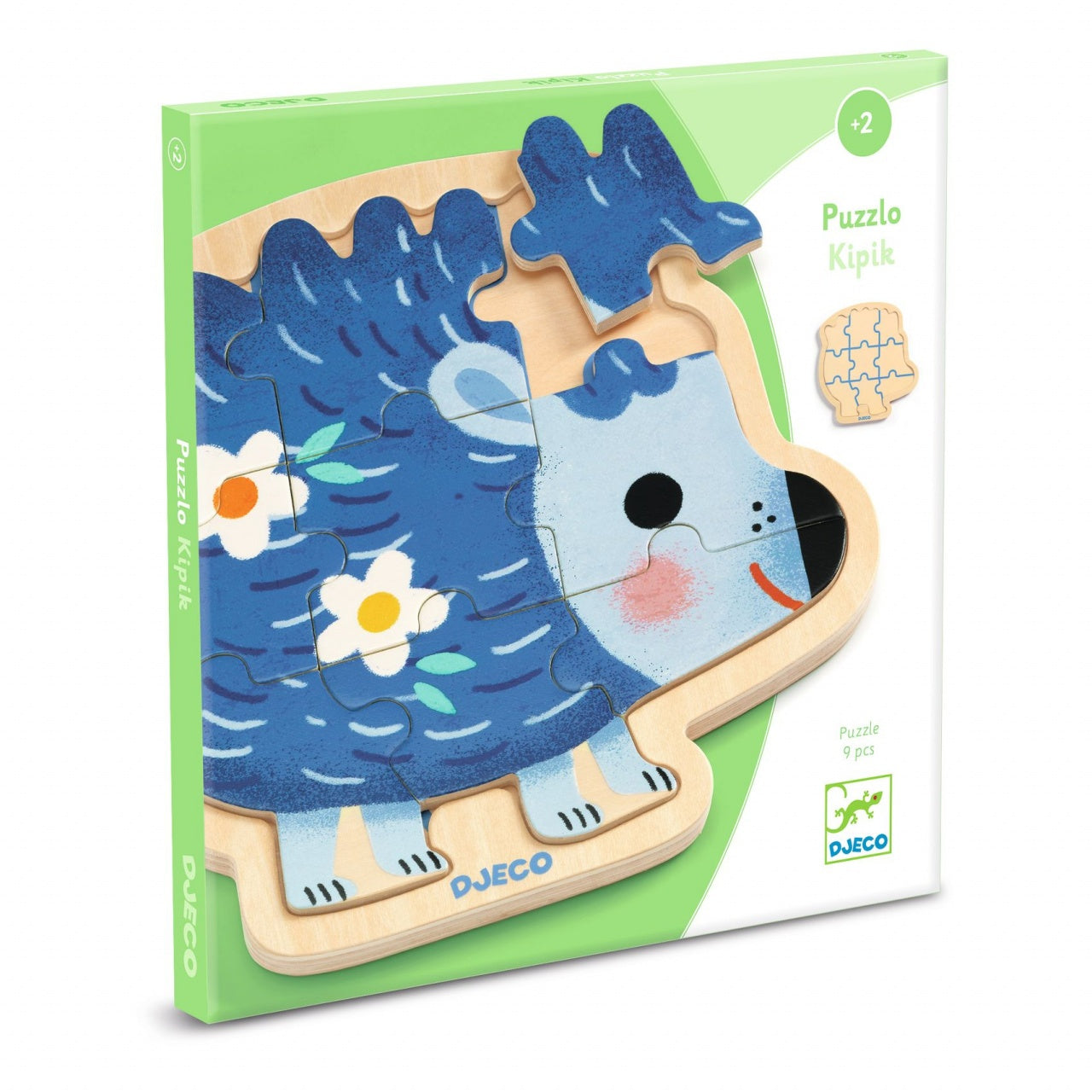 Puzzle din lemn Arici, Djeco