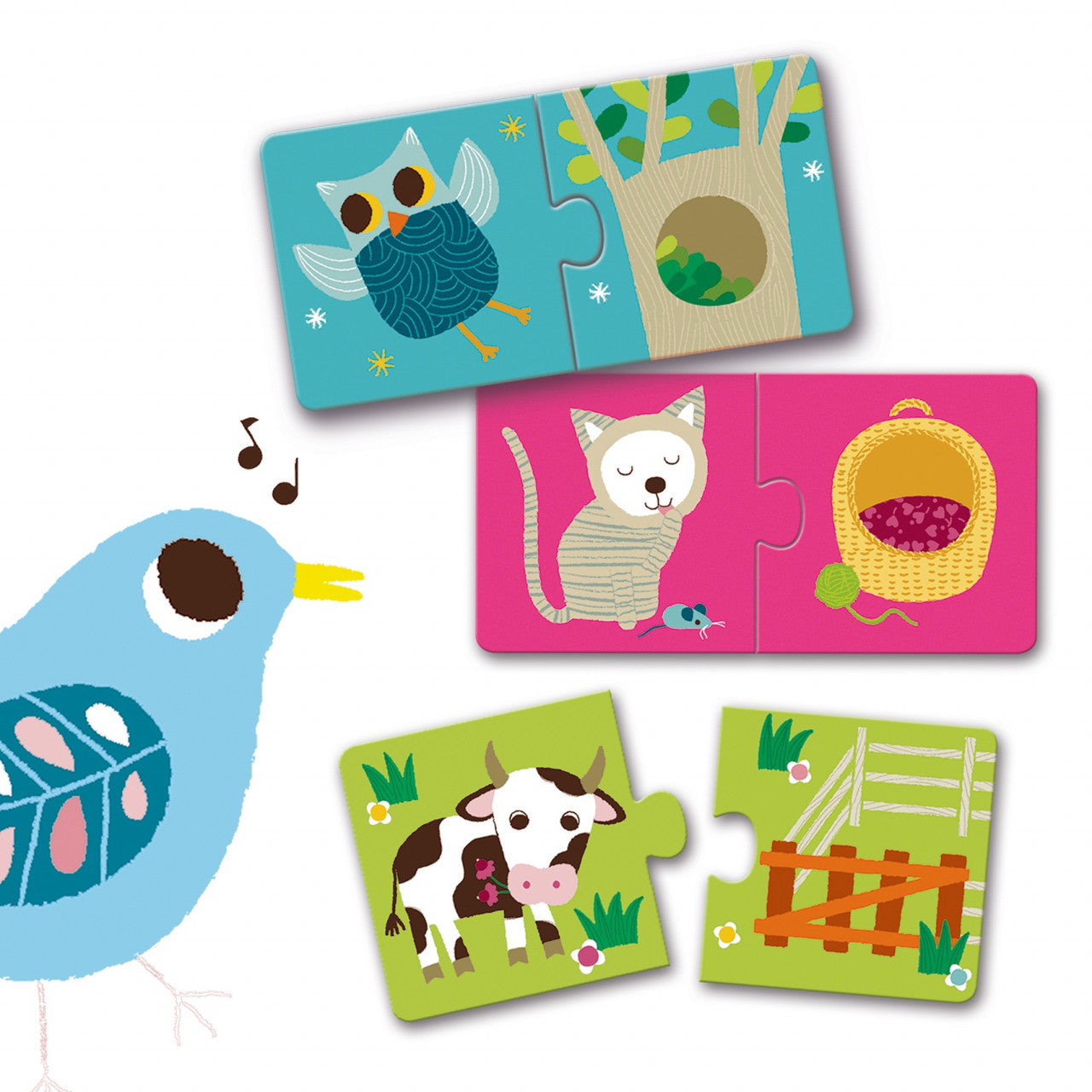 Puzzle duo Habitat, Djeco