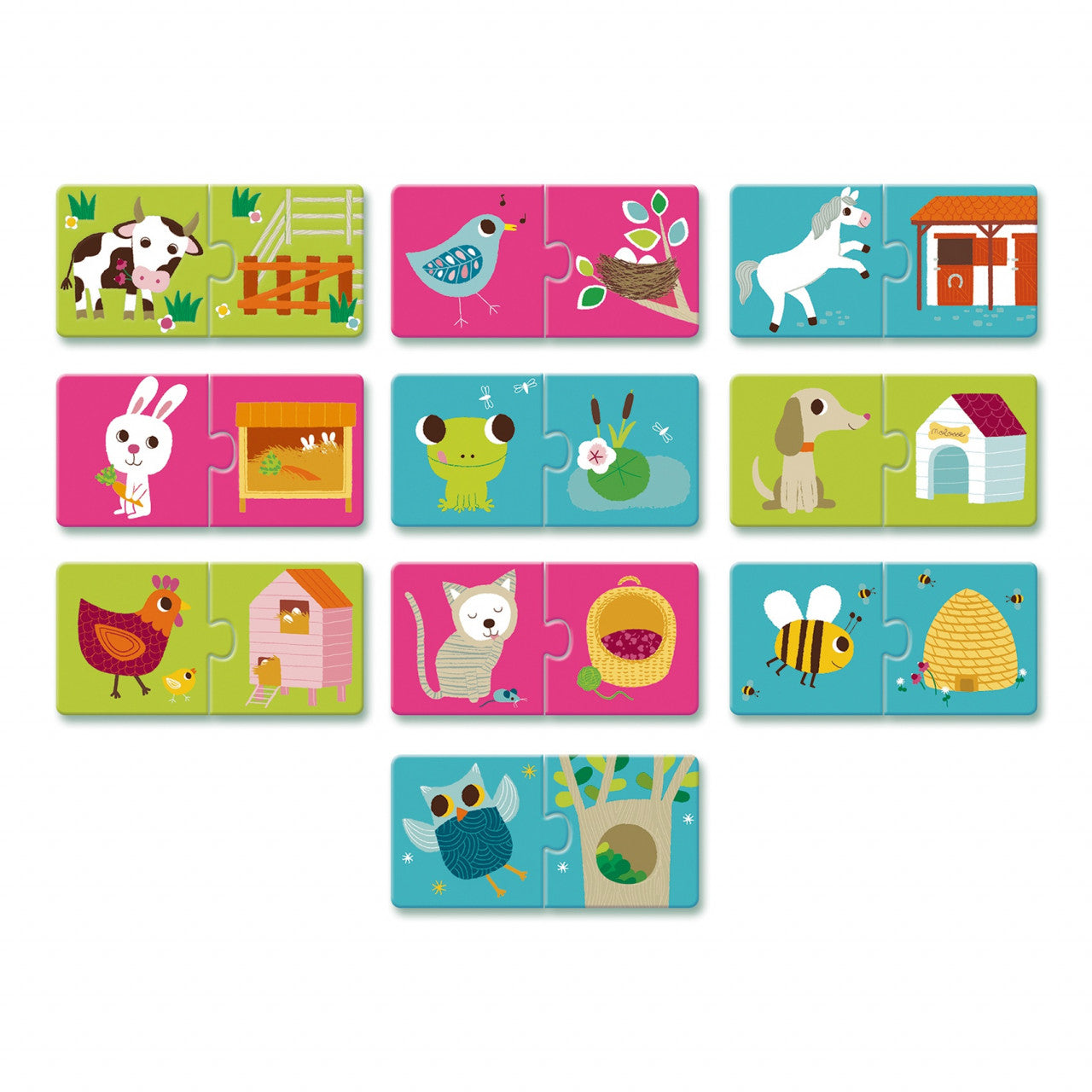 Puzzle duo Habitat, Djeco