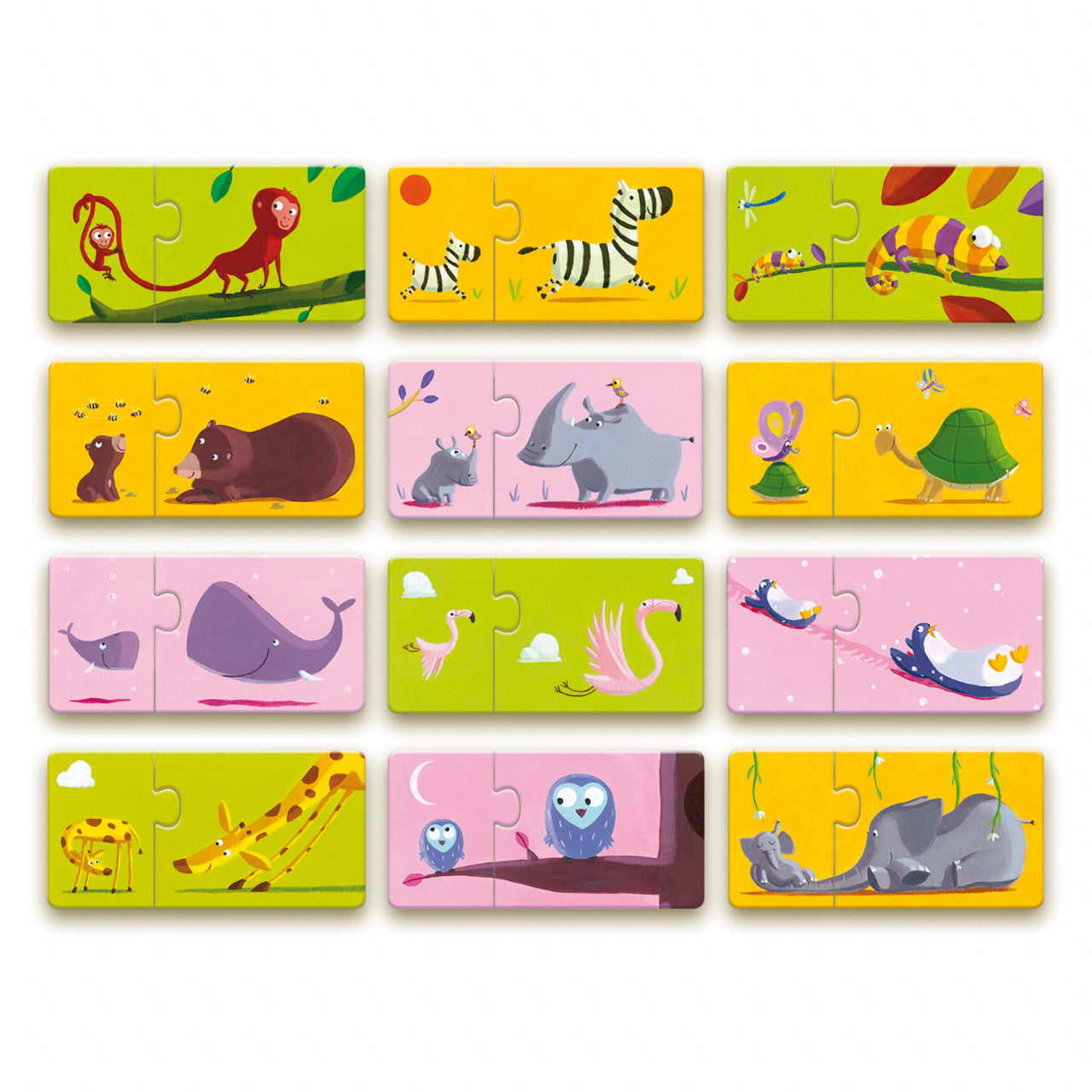 Puzzle duo Mama si puiul, Djeco