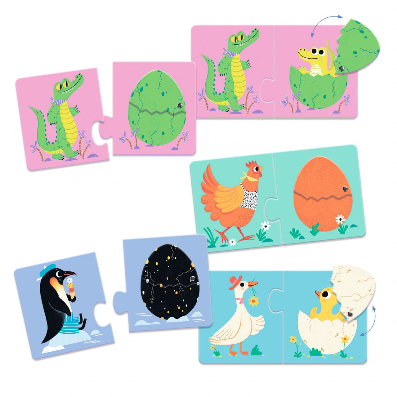 Puzzle duo Puiul din ou, Djeco