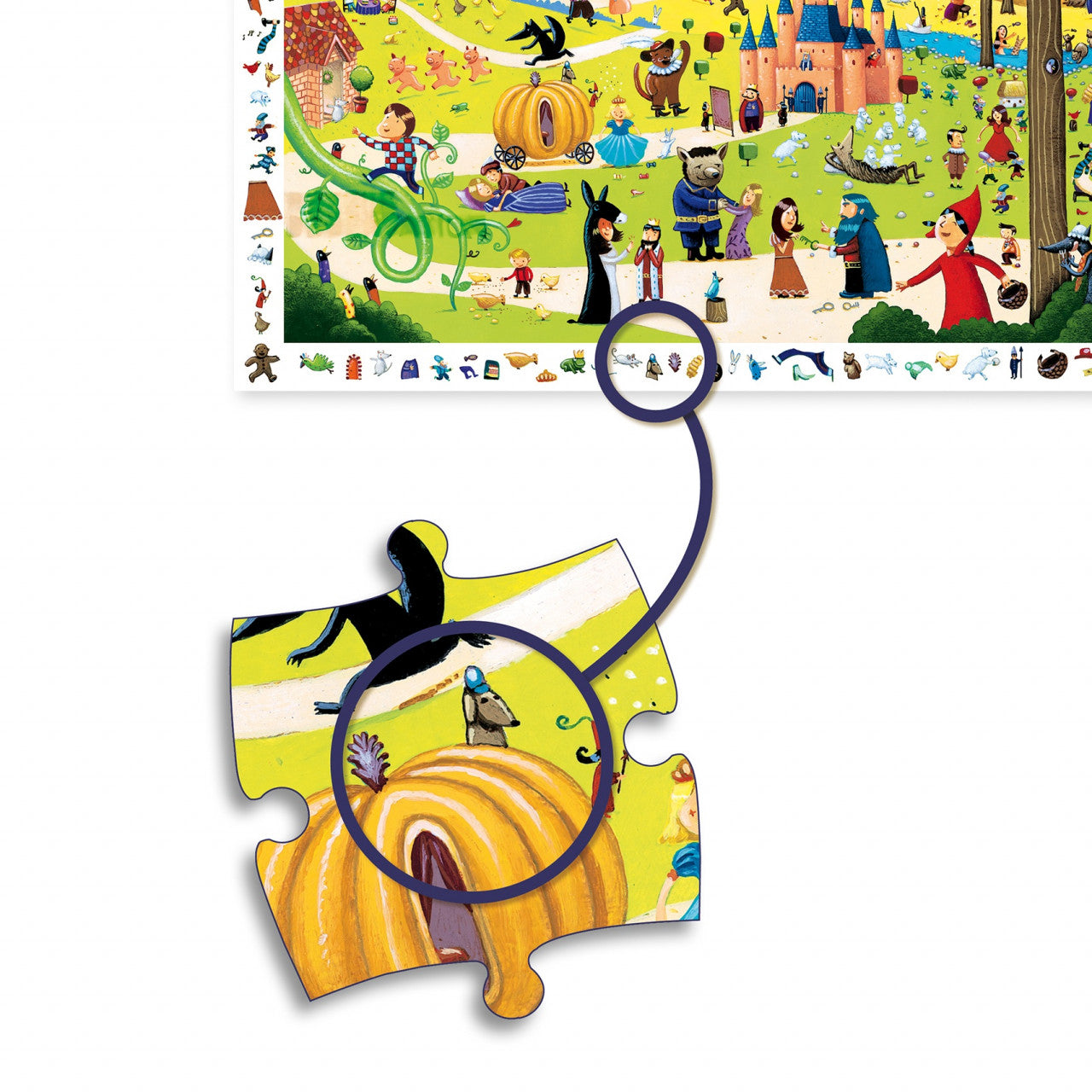 Puzzle observatie Povesti renumite, Djeco