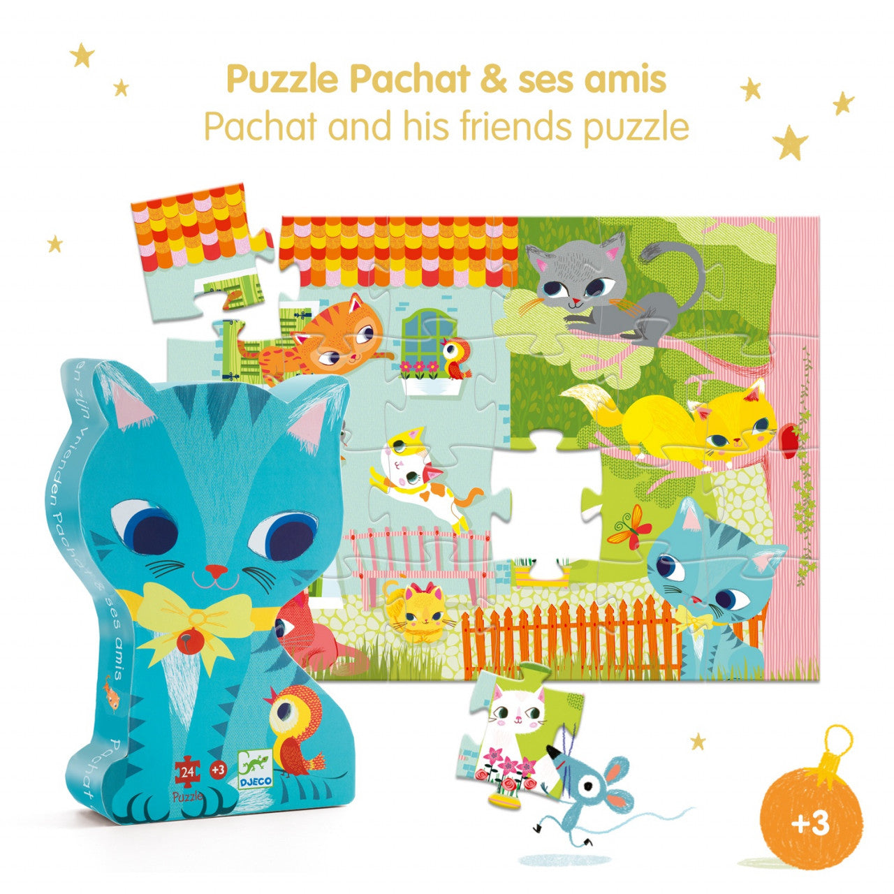 Puzzle Pisici jucause, Djeco