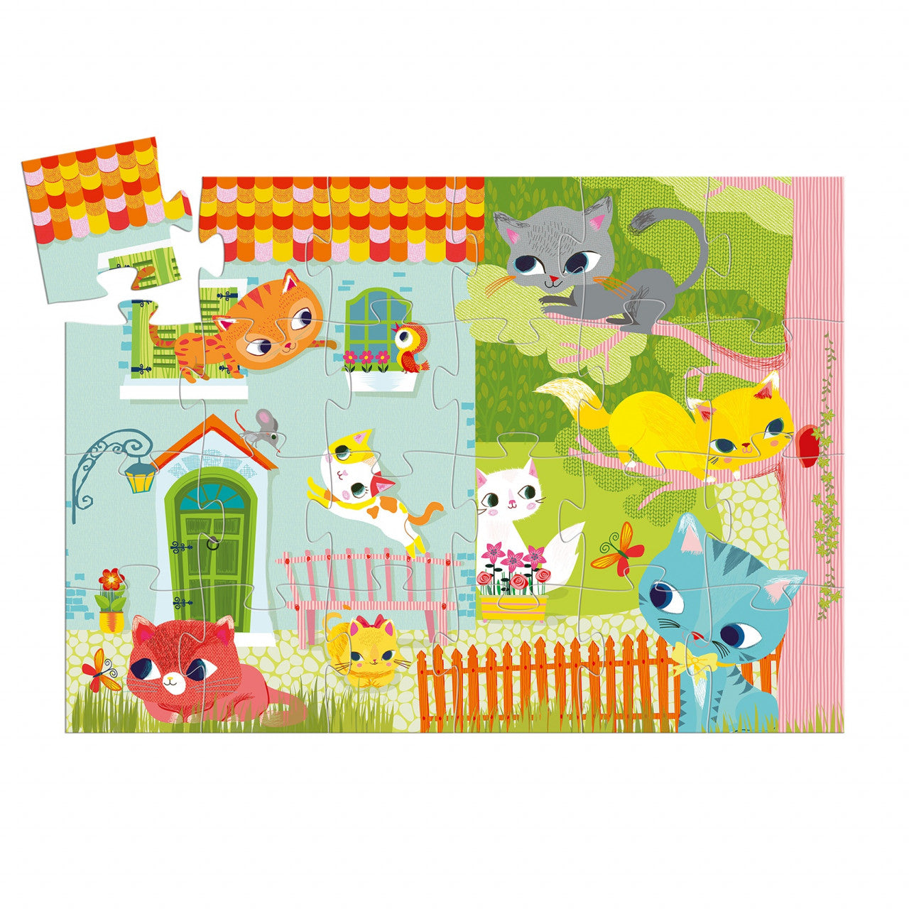Puzzle Pisici jucause, Djeco