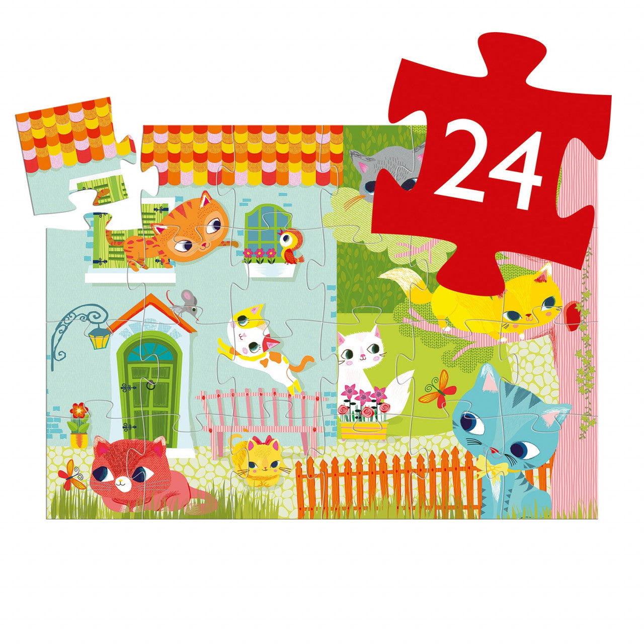 Puzzle Pisici jucause, Djeco