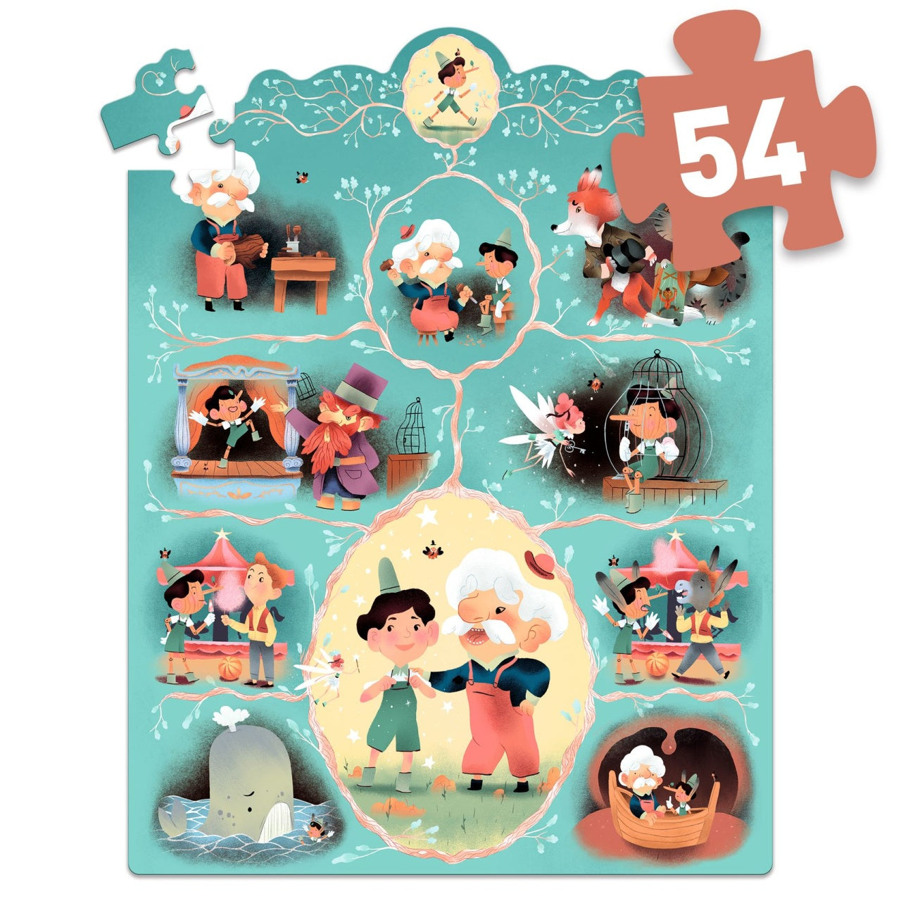 Puzzle poveste Pinocchio, Djeco