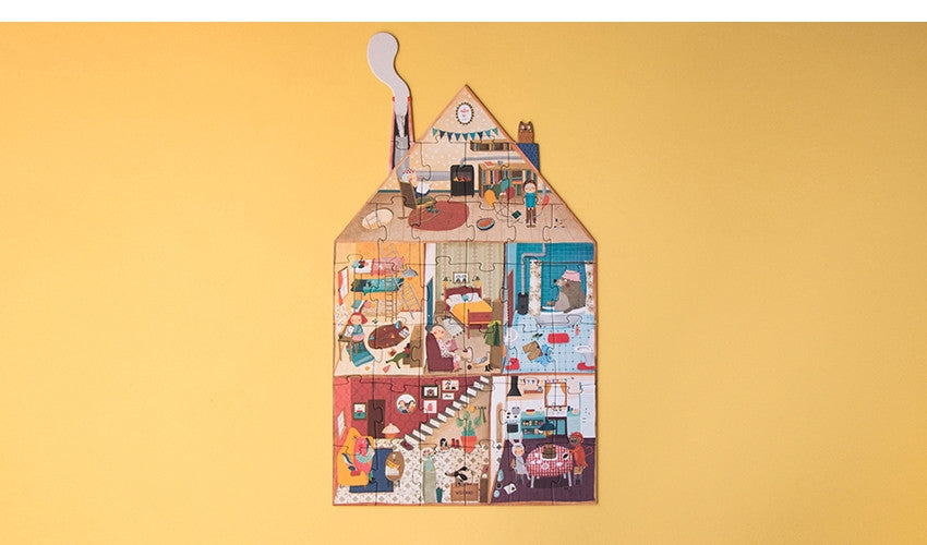 Puzzle reversibil Bun venit acasa, Londji