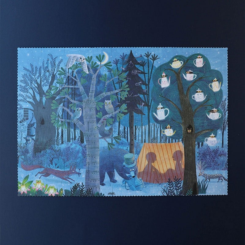Puzzle reversibil Zi si noapte in padure, Londj