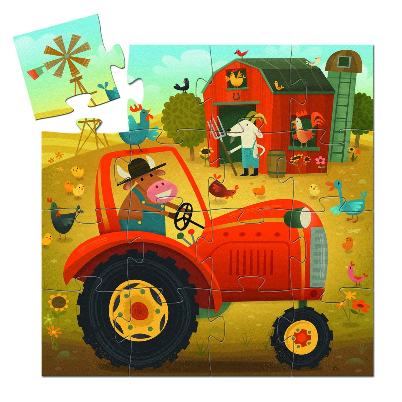 Puzzle Tractor, Djeco