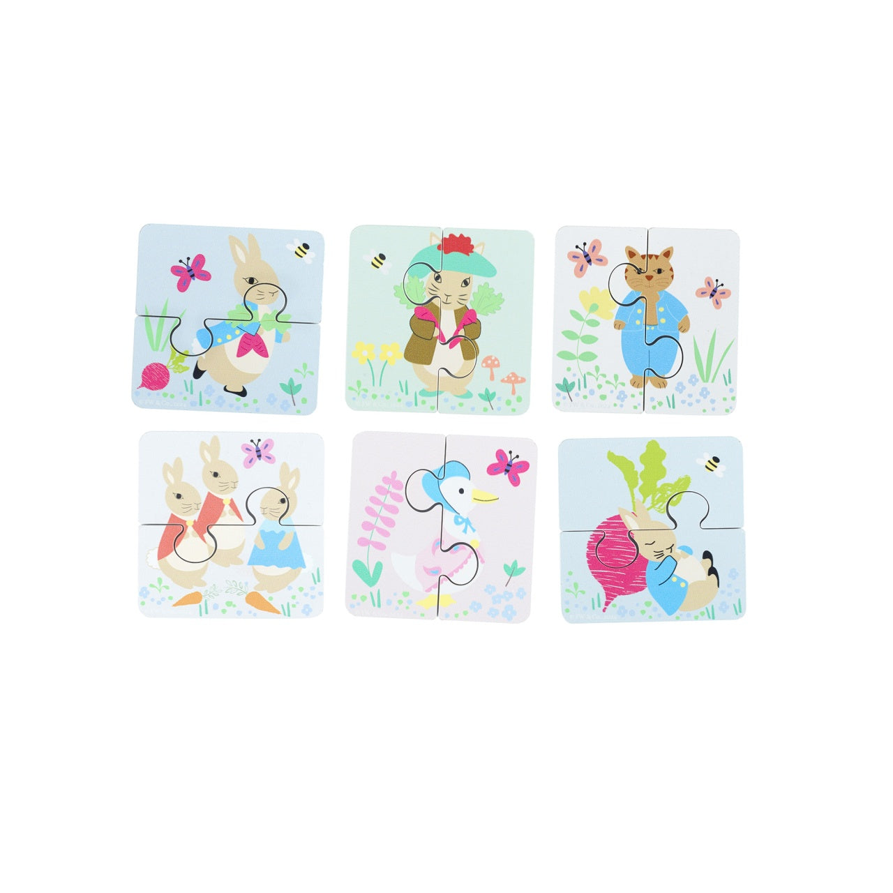 Puzzle-uri Peter Rabbit™ in cutie lemn, Orange Tree Toys