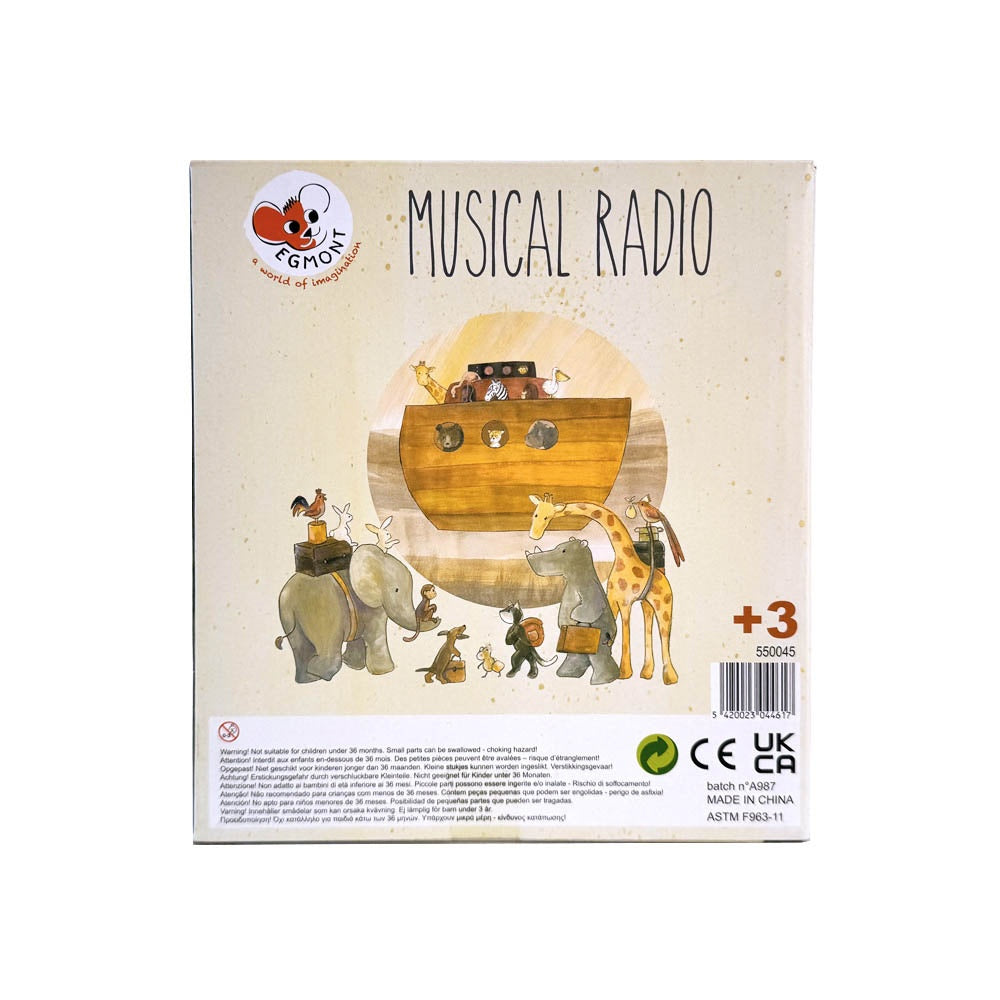 Radio muzical pentru copii Arca lui Noe, Egmont Toys
