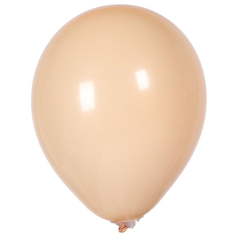 Set 10 Baloane din Latex, ANGELBEAR, Model Party, 30 cm, 5x Maro, 5x Bej, 2.8 g