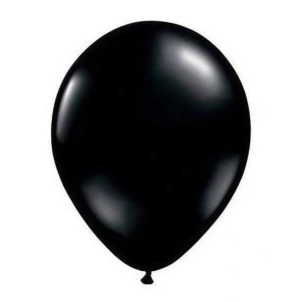 Set 10 Baloane din Latex, ANGELBEAR, Model Party Confetti, 5 x Confetti, 5 x Negru, 25 cm, 2.2g