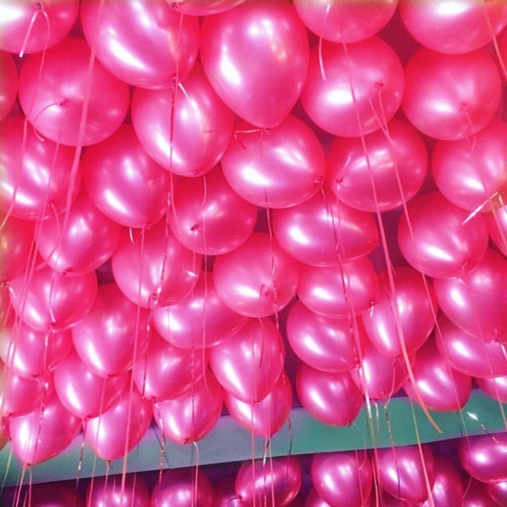 Set 10 Baloane din Latex, ANGELBEAR, Model Party Confetti, 5 x Confetti, 5 x Roz, 25 cm, 2.2g