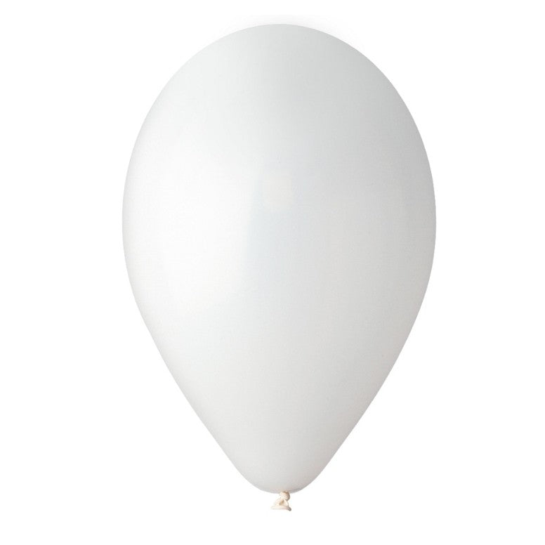 Set 10 Baloane din Latex Metalizate, ANGELBEAR, Model Party, 5x Alb, 5x Nude, 23 cm, 2.2 g