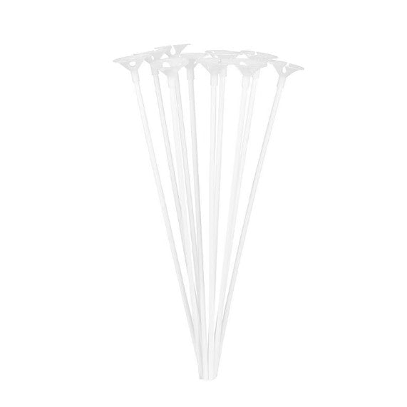 Set 10 Bete cu Rozete pentru Baloane, ANGELBEAR, Suporturi de plastic, Usor de instalat, Reutilizabil, Pentru aniversare, Nunta, Ziua de Nastere, Decor, 40 cm, Transparente