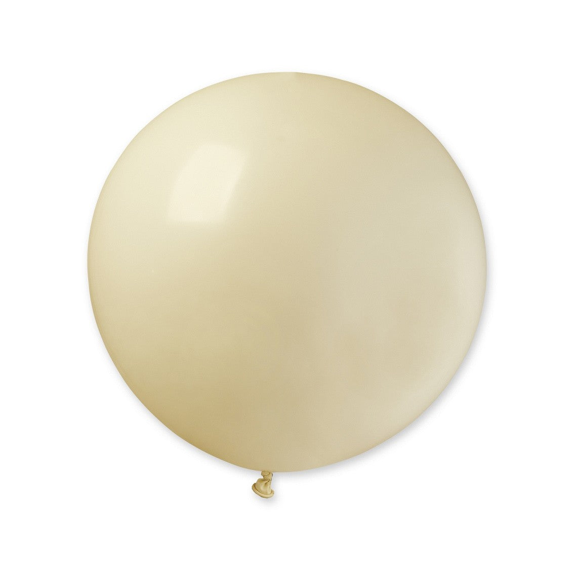 Set 2 Baloane din Latex, ANGELBEAR, Model Party Jumbo, 90 cm, Alb si Bej, 35 g
