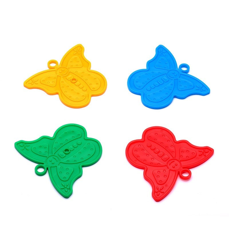 Set 4 Greutati pentru Baloanele cu Heliu, ANGELBEAR, 30 grame, Plastic, Forma Fluture, Multicolor