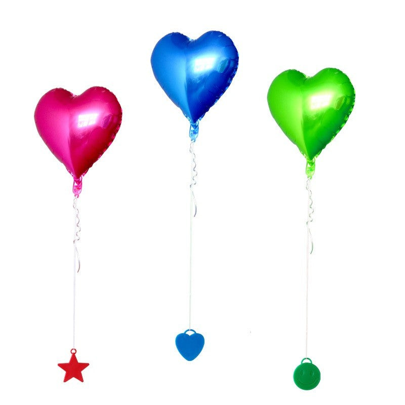 Set 4 Greutati pentru Baloanele cu Heliu, ANGELBEAR, 32 grame, 8 grame Fiecare, Plastic, Forma Smiley Face, Multicolor