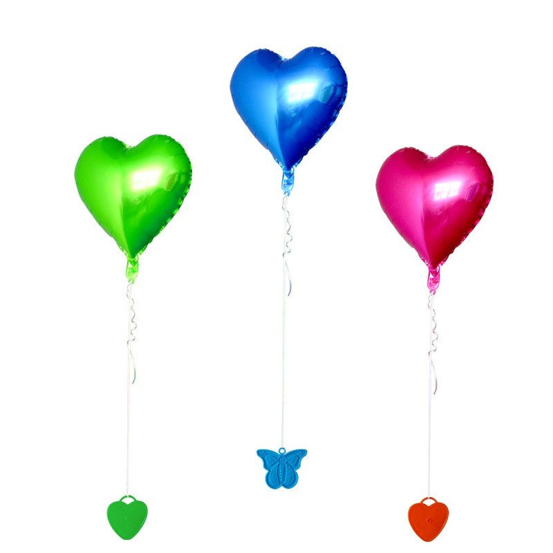 Set 4 Greutati pentru Baloanele cu Heliu, ANGELBEAR, 60 grame, 15 grame fiecare, Plastic, Forma Inima, Multicolor
