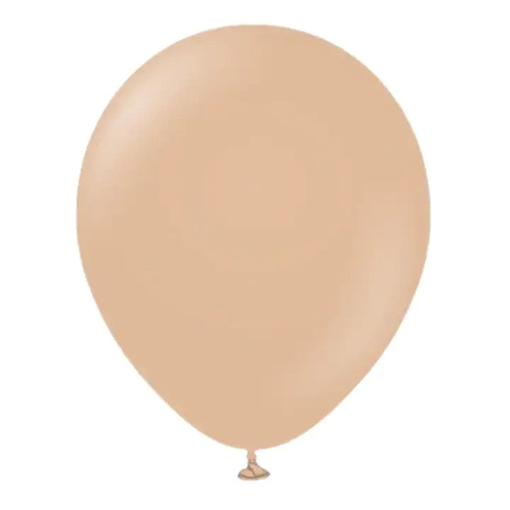 Set 25 de Baloane din Folie Metalizata si Latex, ANGELBEAR, Figurine 2 Stele, 4 Baloane Confetti, 13 Litere, 6 Latex, Model Happy Birthday, Tema Aniversare, 40 cm, Ambalaj Individual, Pai Inclus, Umflare cu Aer sau Heliu, Bej