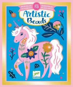 Set creativ cu margele Animale si flori, Djeco