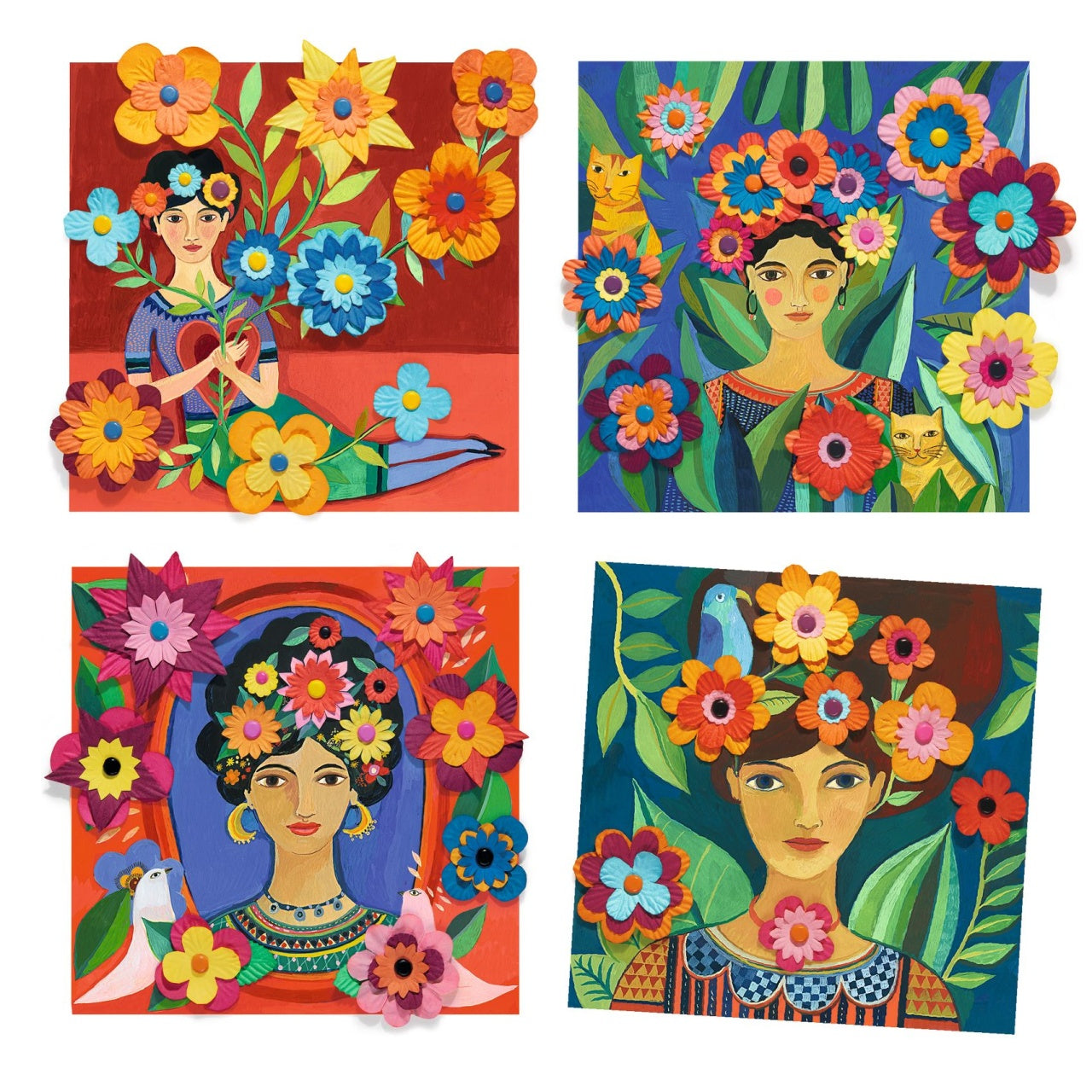 Set creativ Inspired by Frida Kahlo, Djeco