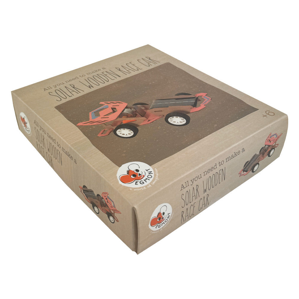 Set creativ si educativ Masina de curse cu panou solar, Egmont Toys