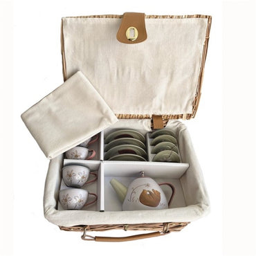 Set de ceai in cos picnic Padurea, Egmont Toys
