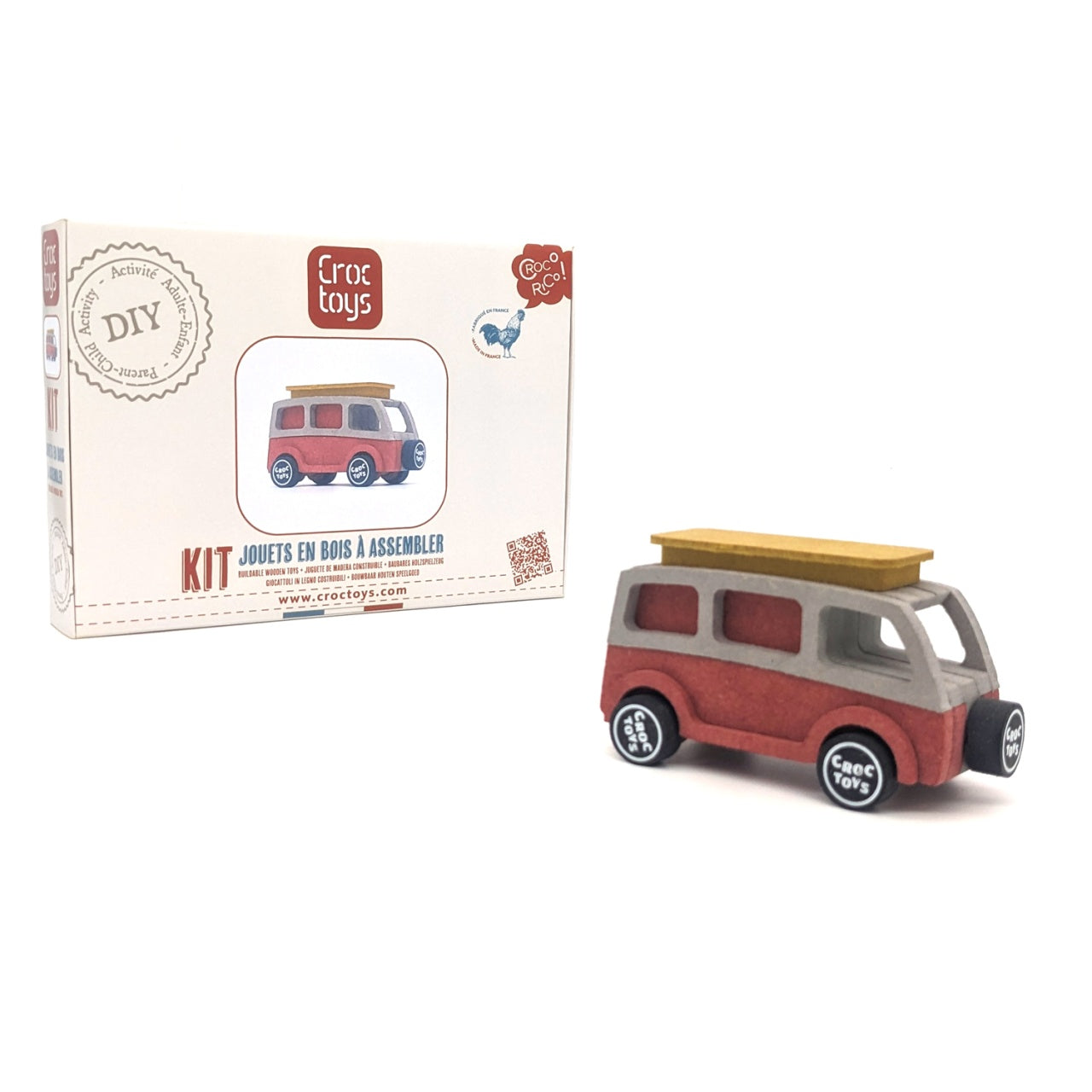 Set de constructie vehicul camper Charlie, Croc toys