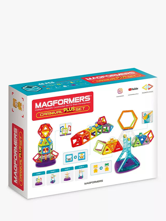 Set magnetic de construit Magformers, Carnival Plus, 48 piese