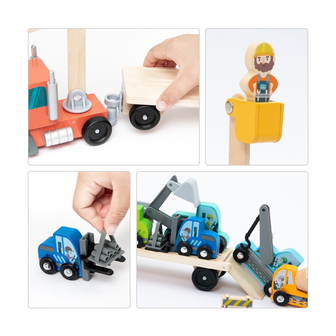 Set mare de vehicule pentru constructii, UMU Toys