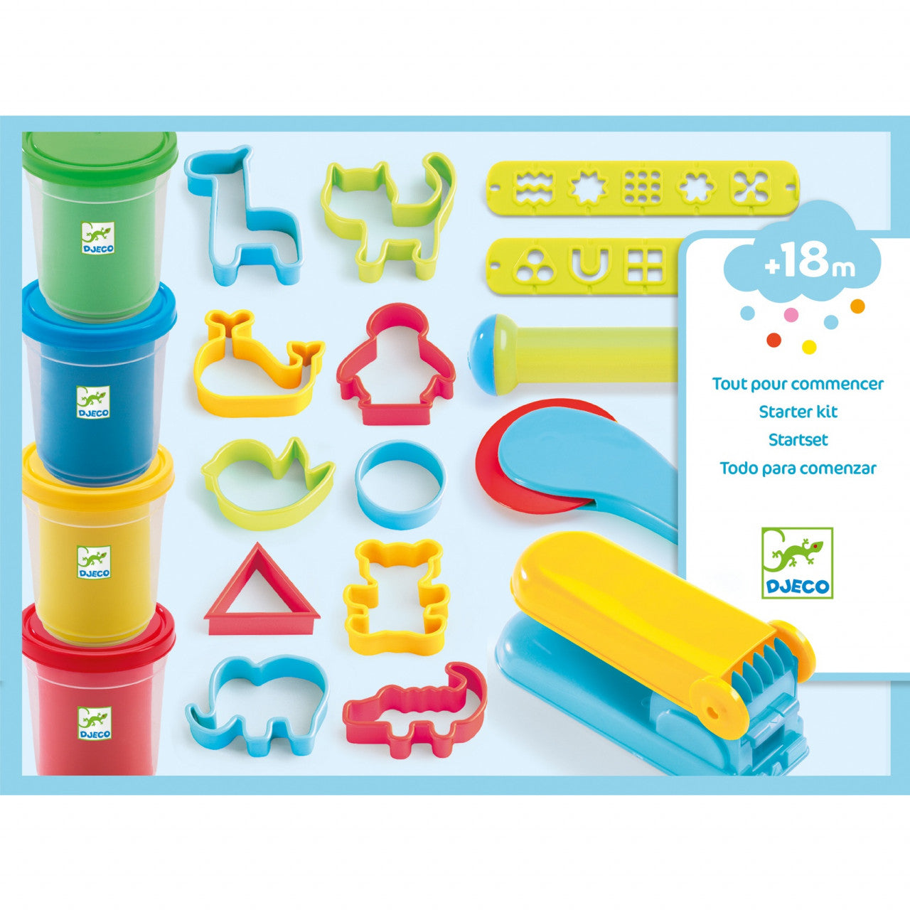 Set modelaj cu plastilina Culori de baza, Djeco