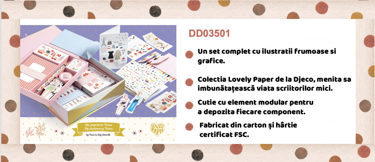 Set papetarie Tinou, Djeco