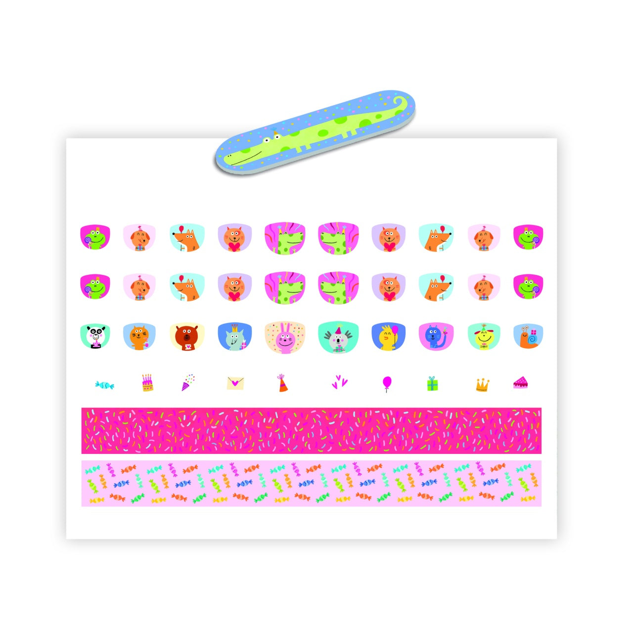 Stickere pentru unghii model Happy Birthday, Djeco