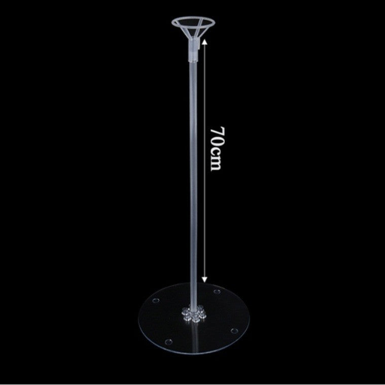Suport de Masa pentru Baloane, ANGELBEAR, Accesoriu Decorativ, din Plastic, 70 cm, Transparent