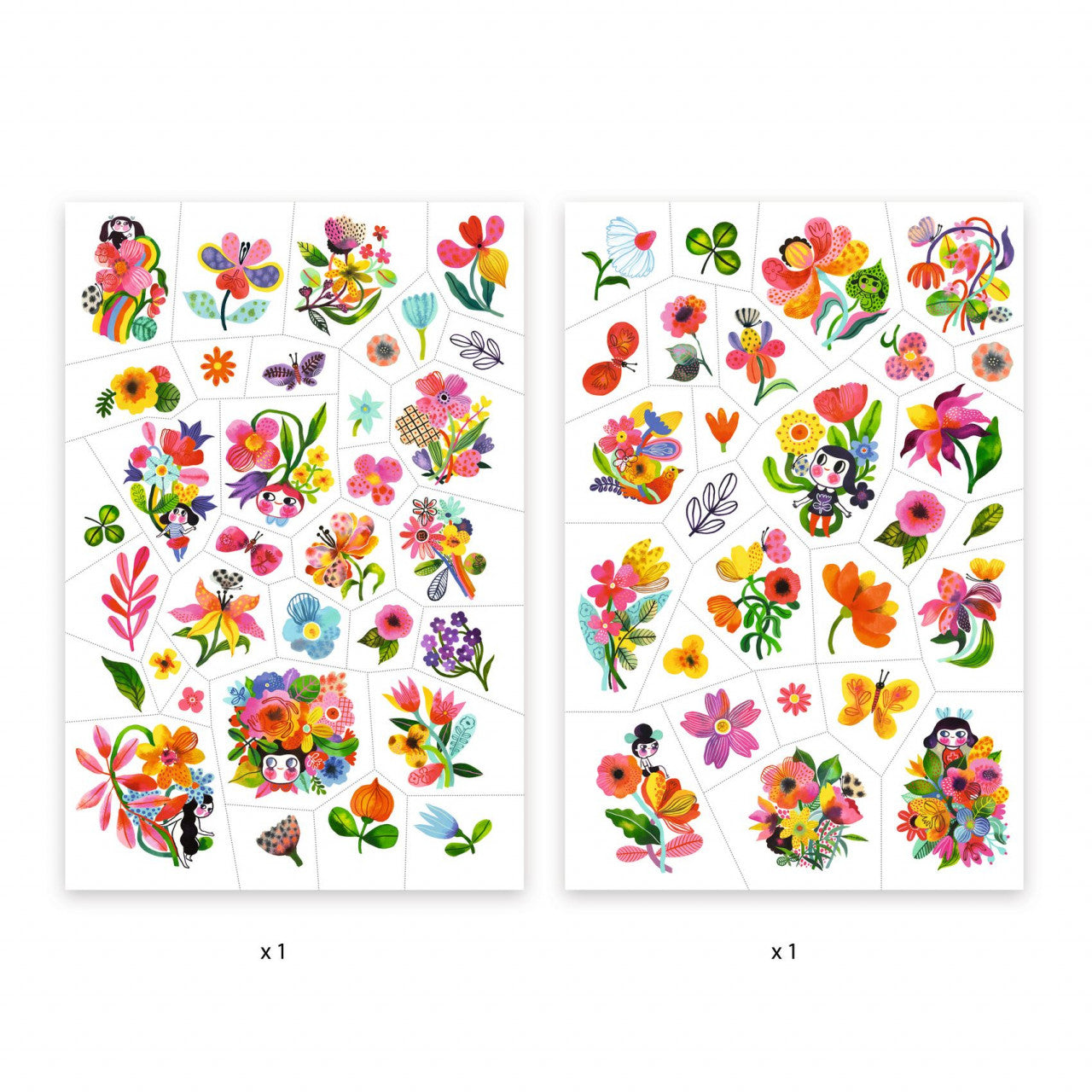 Tatuaje Flori colorate, Djeco