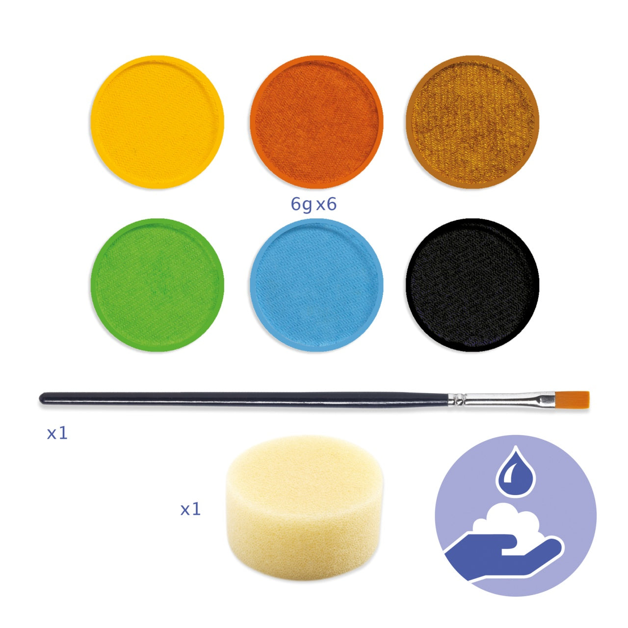 Trusa make-up culori natur non alergice, Djeco