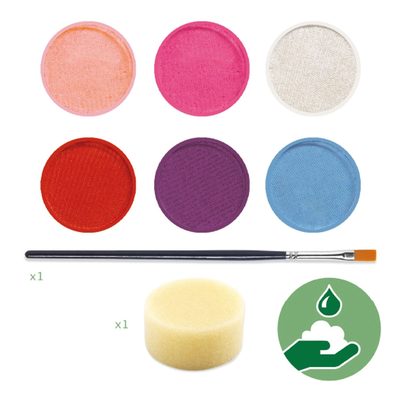 Trusa make-up culori pastel non alergice, Djeco