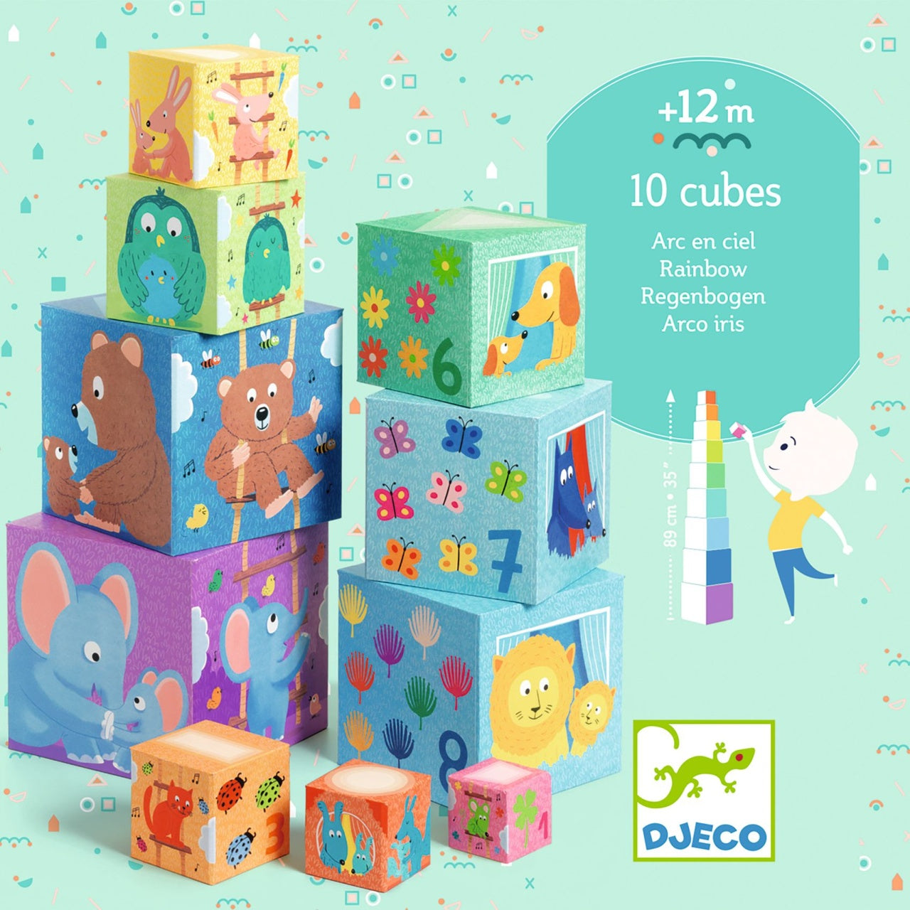Turn de construit Curcubeu, Djeco