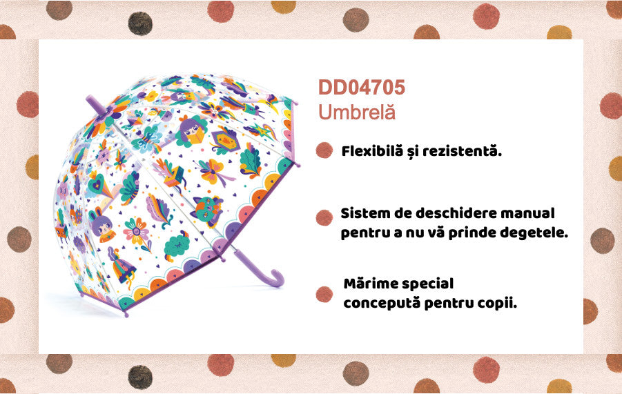 Umbrela pentru copii Curcubeu,Djeco