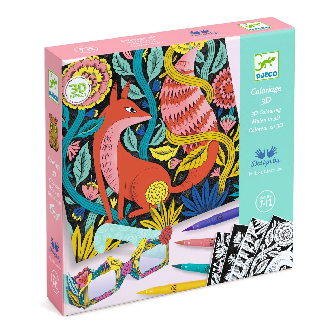 Atelier de colorat 3D Fantezie in padure, Djeco