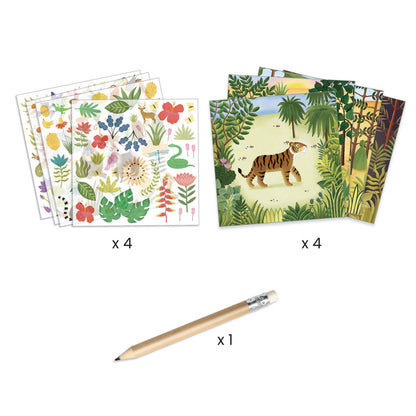 Atelier de transfer Arta naiva Inspired by Le Douanier Rousseau, Djeco