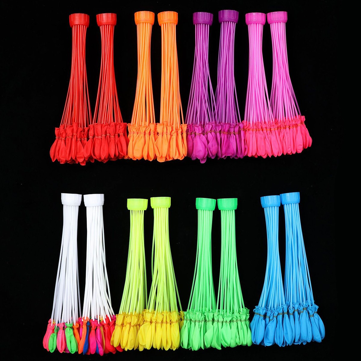 Baloane de Apa pentru Distractii, ANGELBEAR, Baloane cu Umplere Rapida, Baloane de Lupta cu Apa, 111 bucati, din Emulsie, Multicolor