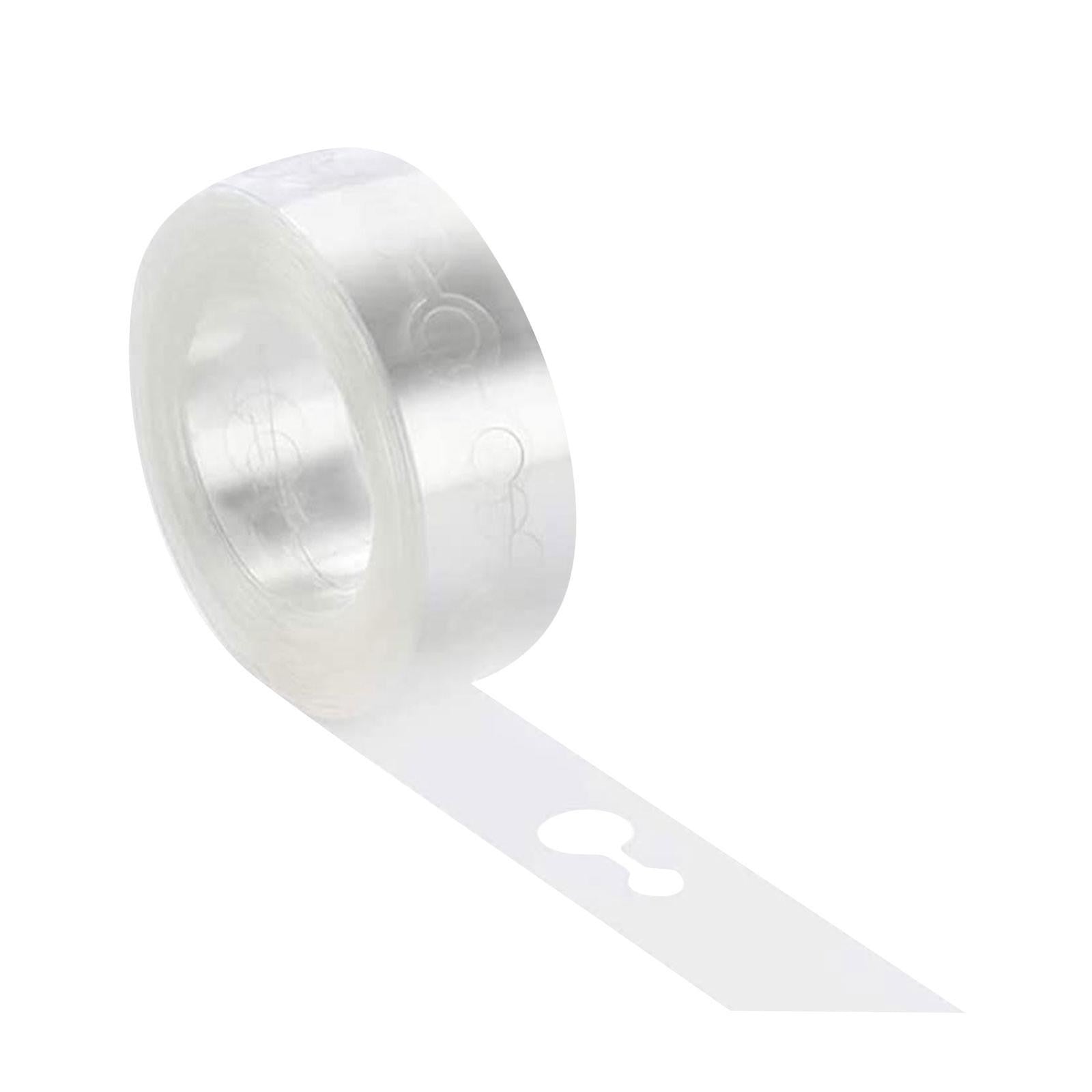 Banda Transparenta pentru Prinderea Baloanelor, ANGELBEAR, din PVC, 5 m, Gauri Duble, Transparent