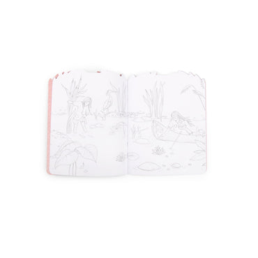 Carte de colorat cu abtibilduri Les Rosalies, Moulin Roty