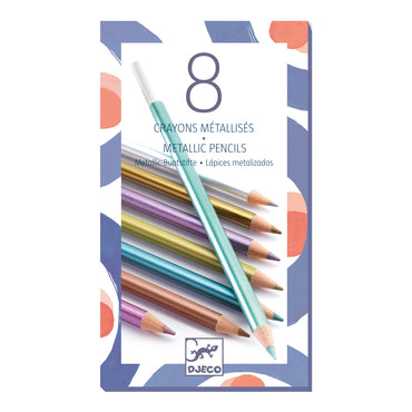 Creioane colorate metalice, Djeco