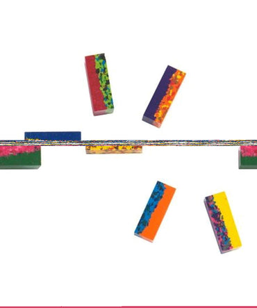 Cuburi cerate multicolore pentru desen, Moulin Roty
